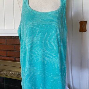 Lululemon Swiftly tech Tank - Teal Printed